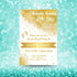 Personalized Twinkle Little Star Gender Reveal Invitation | Golden